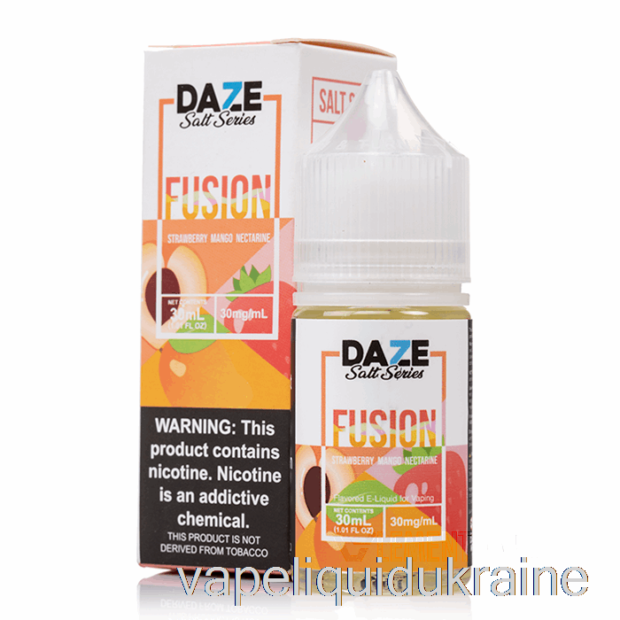 Vape Liquid Ukraine Strawberry Mango Nectarine - 7 Daze Fusion Salt - 30mL 30mg